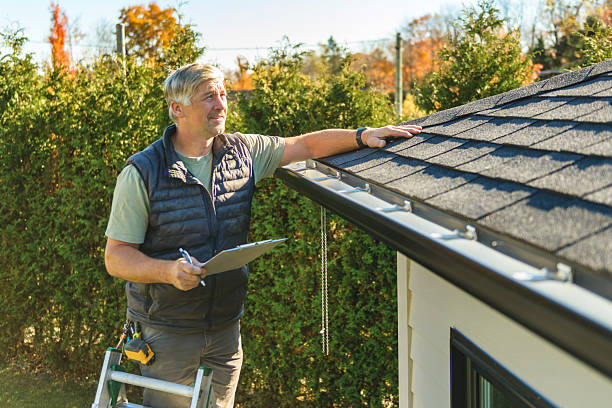 Professional Hail Damage Roof Repair technician working in Orient, OH